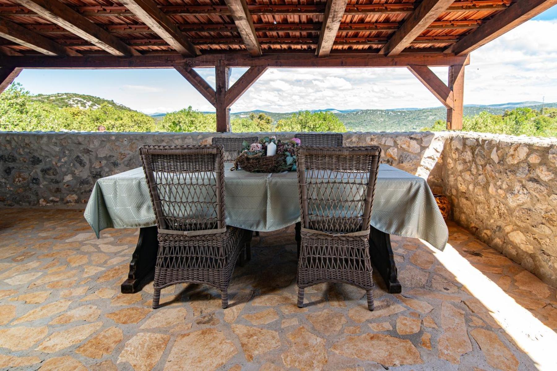 Private Cottage In Olive Grove With Heated Pool Vinisce Bagian luar foto